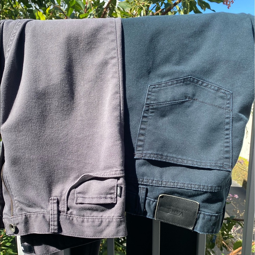 VANS Chinos Size 31 EUC 2 pair! Grey & Black V56 Standard   Classic